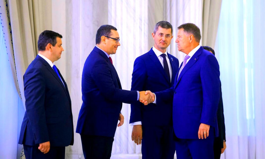 Ponta și Iohannis avion președinte