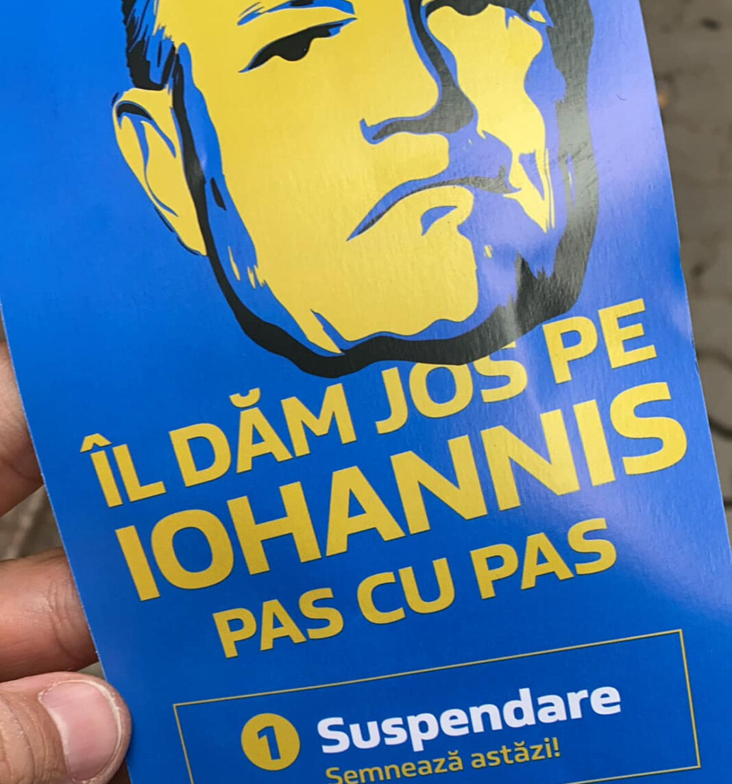 AUR dorește suspendarea lui Iohannis și a scos pliante prin care cere voturi