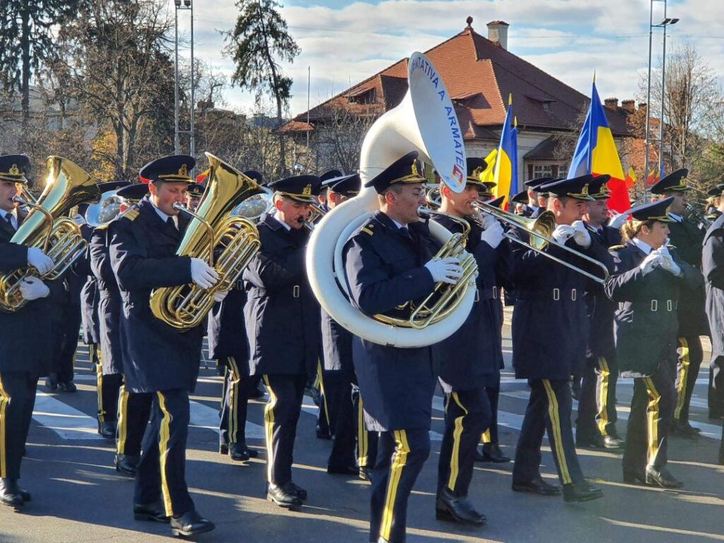 1 Decembrie Ziua Națională a României, fanfara militară 