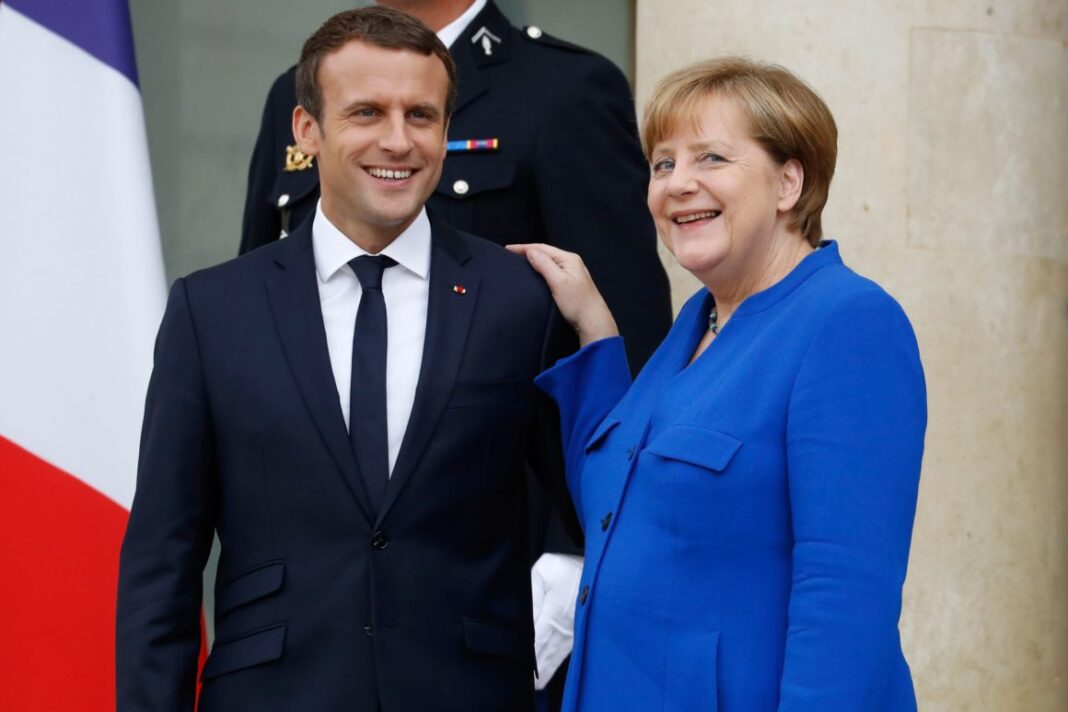 Emmanuel Macron i-a transmis un mesaj Angelei Merkel, printr-un material video