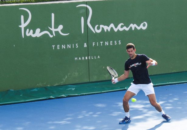 Novak Djokovic a fost văzut în Spania, în timp ce se antrena la Clubul de Tenis Puente Romano din Marbella