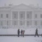 Furtună de zăpadă la Washington. VIDEO