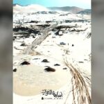 Dunele de nisip din Arabia Saudită, acoperite de zăpadă
