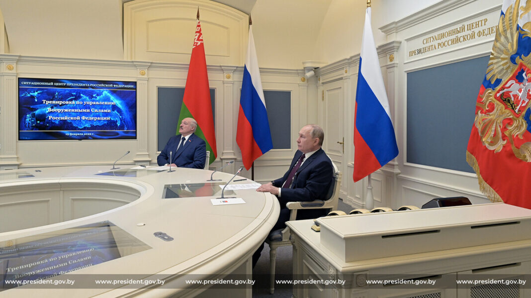 Președinții Putin și Lukașenko - foto https://president.gov.by/