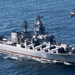 Rusia a transmis o filmare cu marinari de pe crucișătorul Moskva