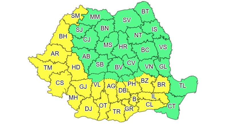 atenționări meteorologice