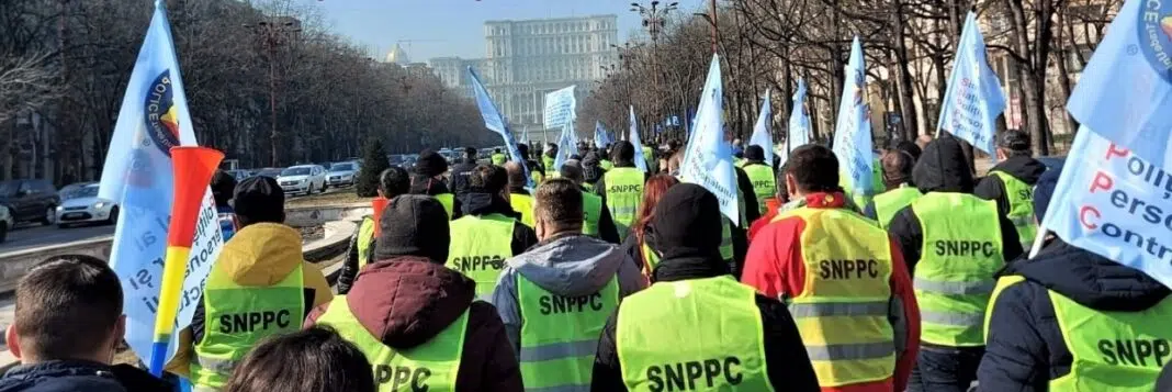 Protest al polițiștilor / foto arhivă