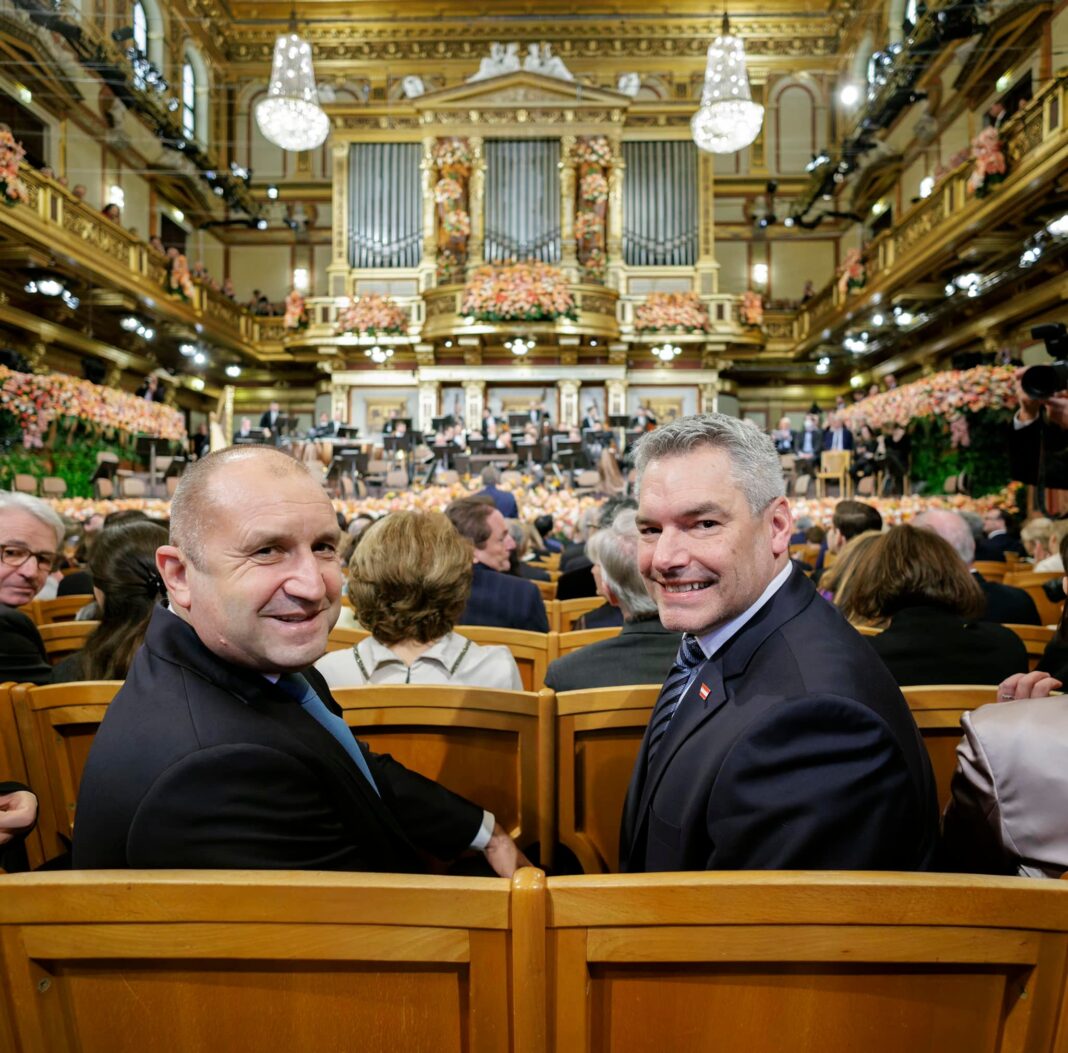 Cancelarul Austriei și președintele Bulgariei la Viena / foto Karl Nehammer, facebook