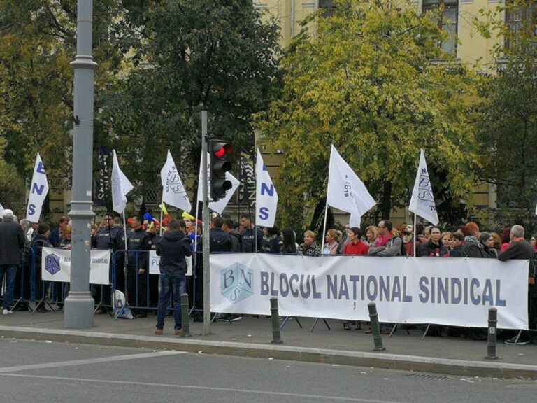 Blocul Naţional Sindical şi cele 29 de federaţii afiliate protestează luni pentru o reformă fiscală urgentă