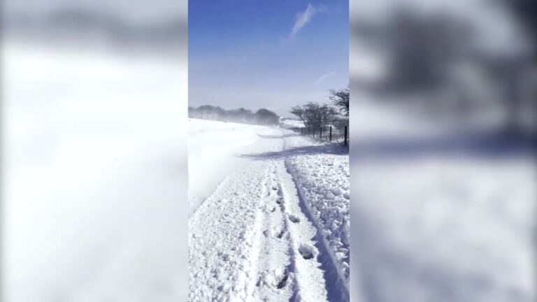 VIDEO: Zăpada acoperă părți din nordul Angliei