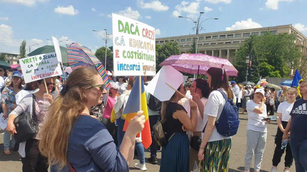 protest profesori Iohannis