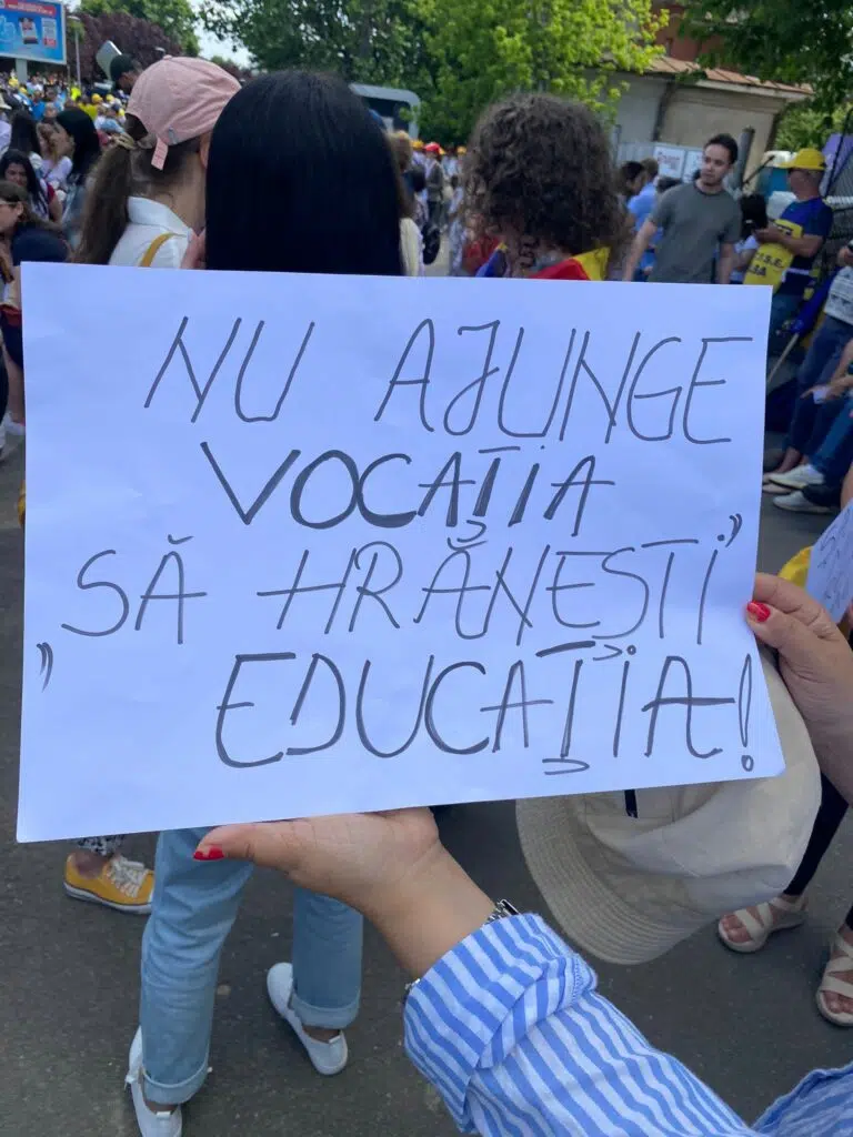 protest profesori Iohannis