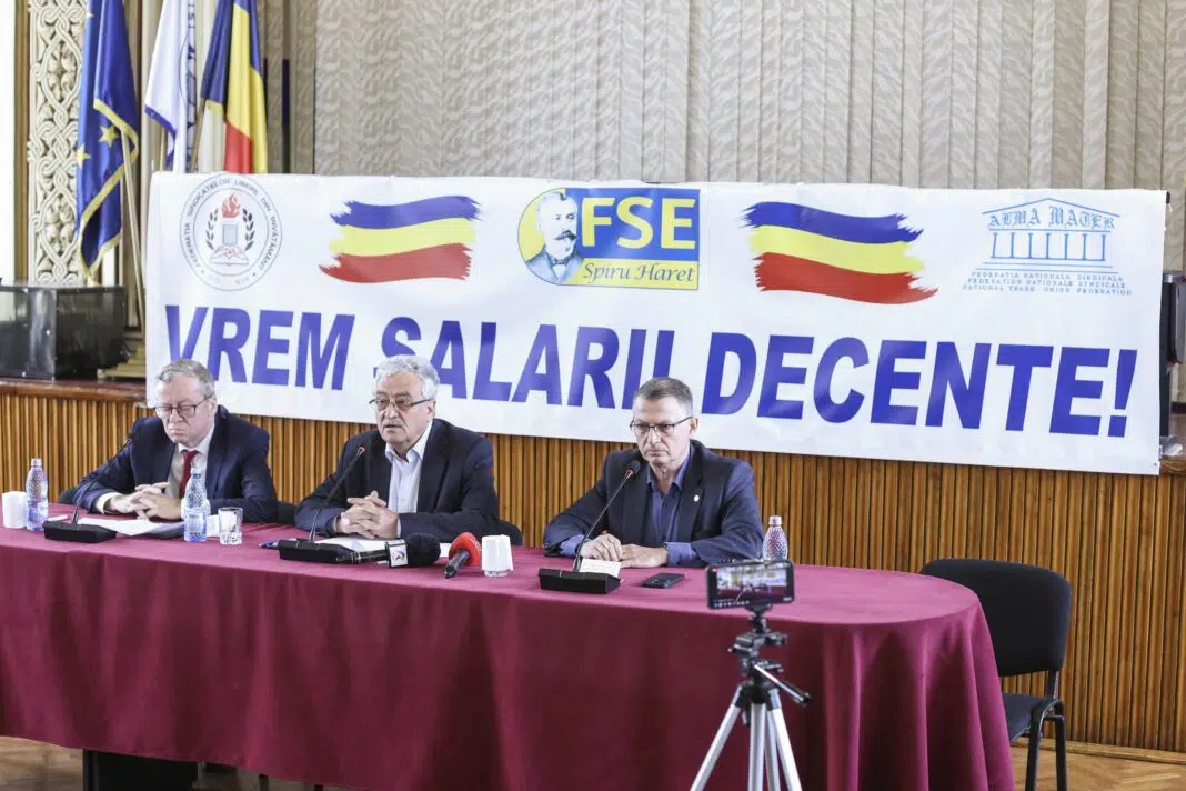 lideri sindicali învățământ discuții Guvern