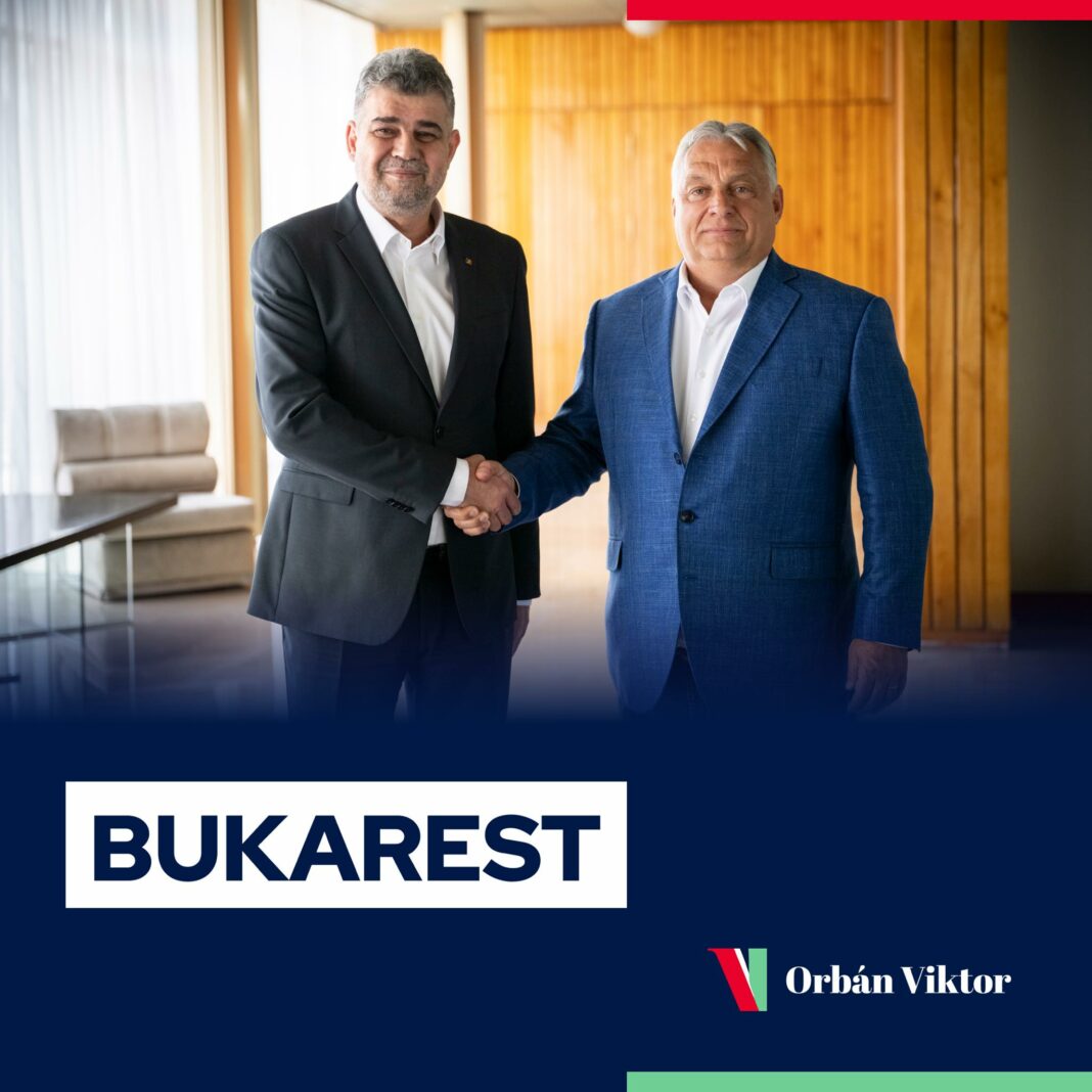 Marcel Ciolacu și Viktor Orban / foto facebook, Viktor Orban