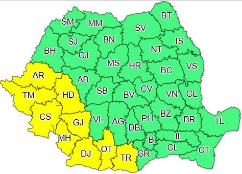 atenționare instabilitate atmosferică