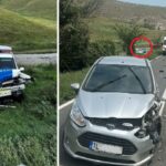 Mașină de poliție, implicată într-un accident rutier, în județul Tulcea. Două persoane, printre care și un polițist, au ajuns la spital
