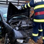 4 persoane, la spital în urma unui accident violent în județul Giurgiu. Una dintre victime, transportată cu elicopterul SMURD