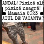 Scandal și circ la un control ANPC pe litoral. Mâncare gătită pe asfalt, oamenii au înjurat inspectorii și au aruncat în ei cu alimente