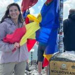 Carmen Iohannis, fotografie de pe vârful Moldoveanu