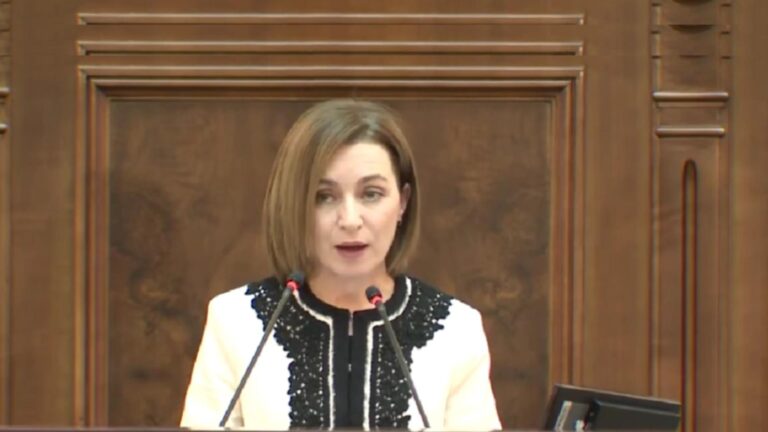 Maia Sandu, apel către toate guvernele UE să sprijine deschiderea negocierilor de aderare cu Republica Moldova