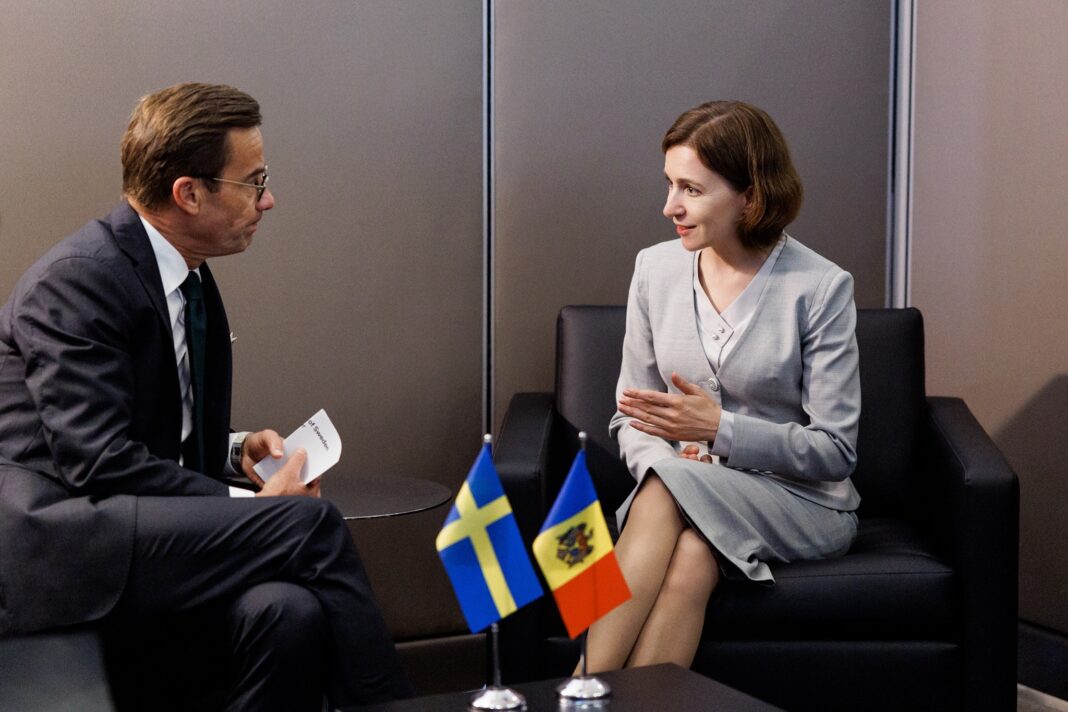 Președinta Republicii Moldova și premierul Suediei / foto facebook, Maia Sandu