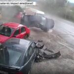 Un șofer drogat a făcut prăpăd la volan: 5 mașini distruse, la ieșirea din Petroșani – Imagini dramatice