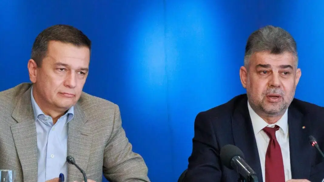 Ministrul Grindeanu și premierul Ciolacu / foto arhivă