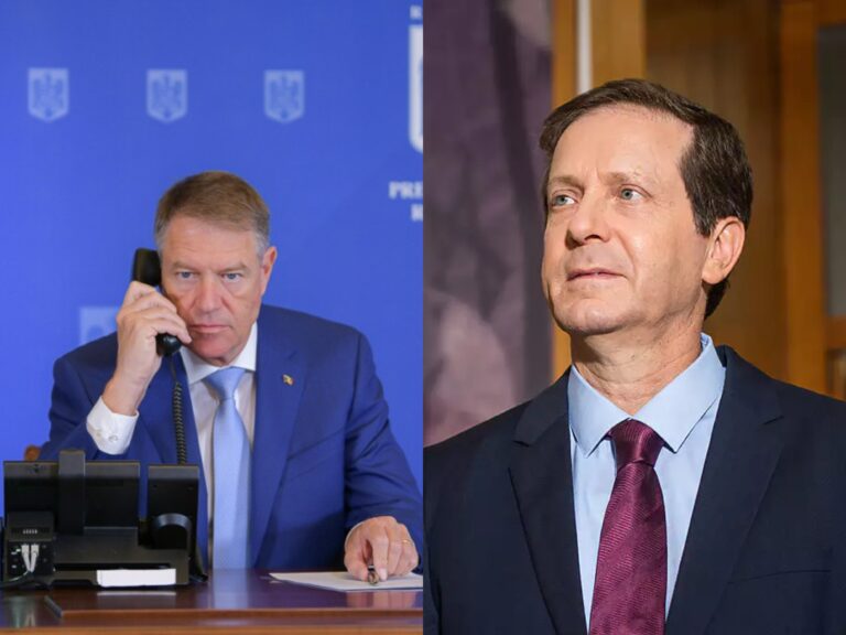 Klaus Iohannis, convorbire telefonică cu președintele Israelului, Isaac Herzog