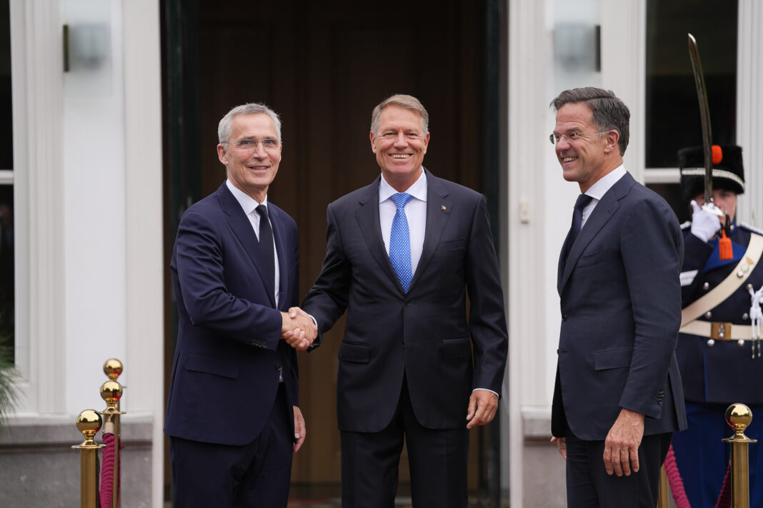 Mark Rutte, Jens Stoltenberg și Klaus Iohannis / foto Administrația Prezidențială