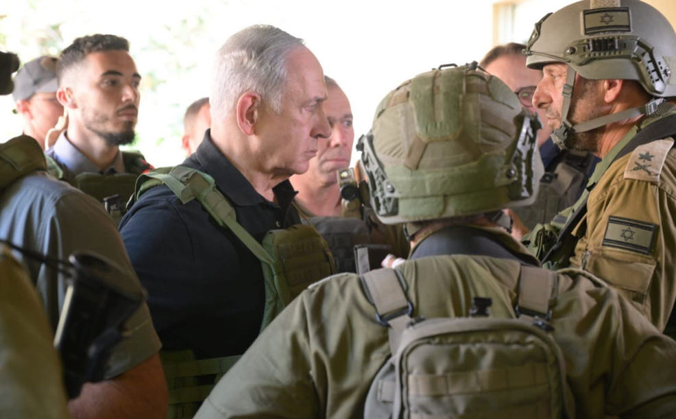 Netanyahu se întâlnește cu luptători în Fâșia Gaza înaintea invaziei terestre așteptate / CREDIT: Avi Ohion, L.A.M pentru Reuters