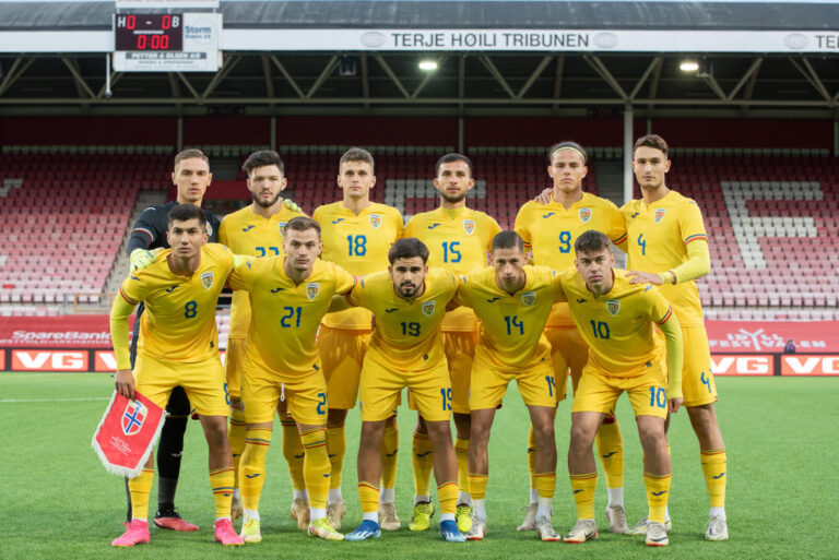 Naționala U20 a României, înfrângere drastică în fața Norvegiei. Elevii lui Curelea au pierdut cu 5-0