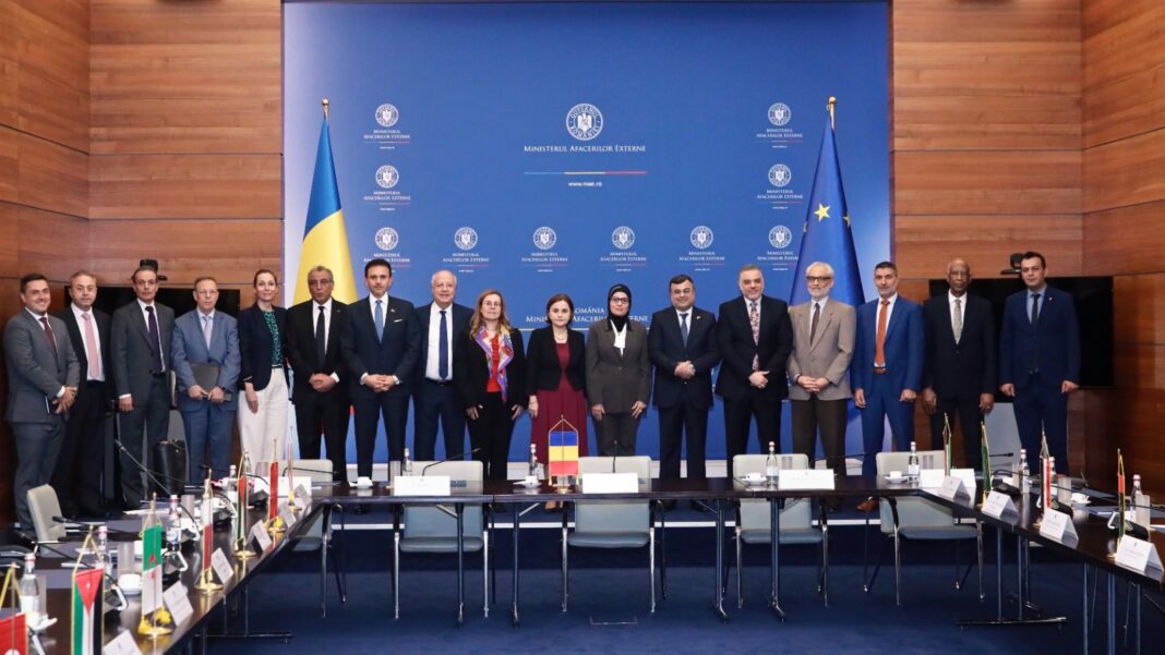 Ministrul Odobescu și Grupul ambasadorilor arabi / foto MAE
