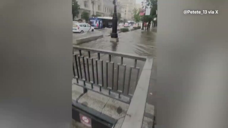 VIDEO. Probleme la metroul din Madrid din cauza ploilor