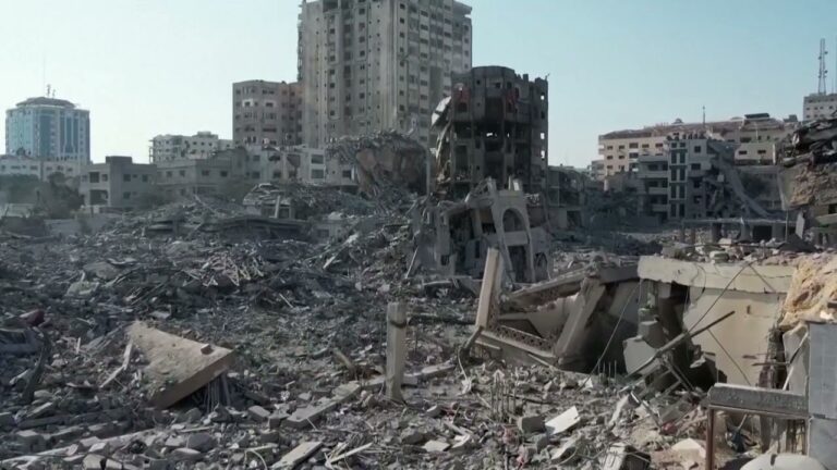 Videoclipul cu dronă arată distrugeri masive în Gaza