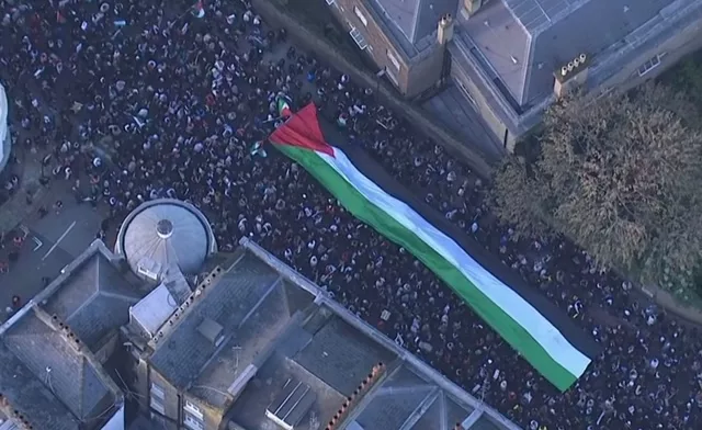 Pro-Palestine demonstration in London on 11th November 2023