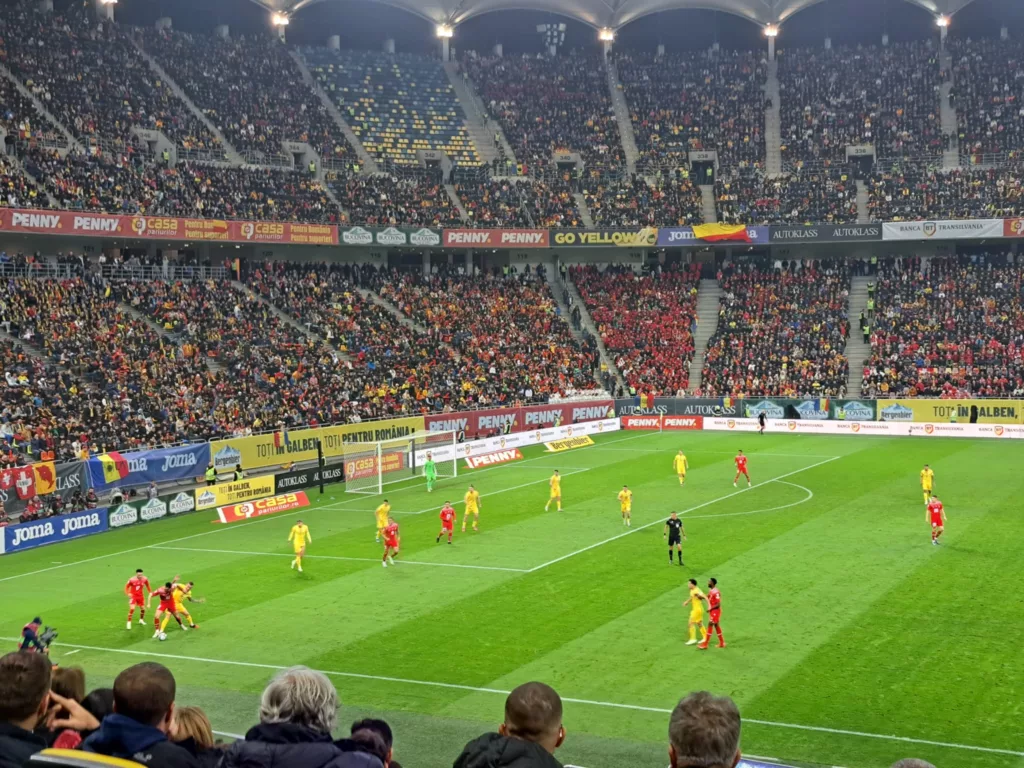 Romania vs Switzerland football match halftime score image