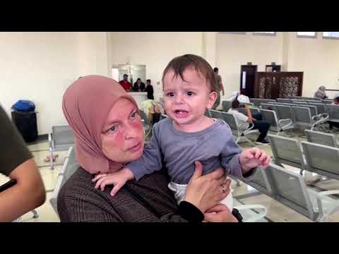 VIDEO. O ucraineancă din Gaza, împreună cu copilul de 9 luni, așteaptă să fie evacuați