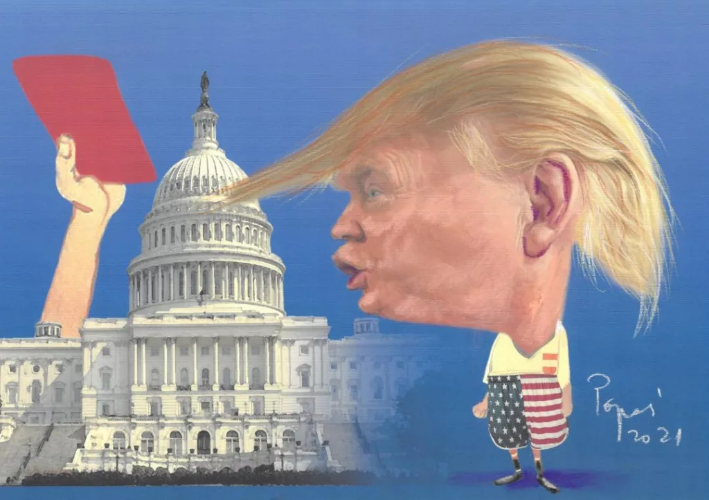 Illustration of Donald Trump by PopaS