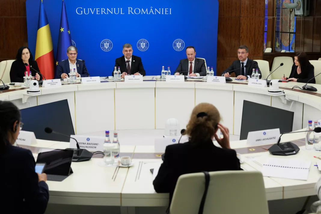 Premierul Ciolacu și delegația Băncii Mondiale / foto Guvernul României