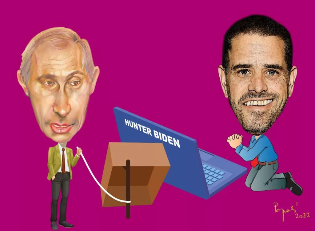Hunter Biden's laptop or the conspiracy of silence drawing