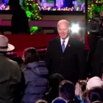VIDEO. Joe Biden instalația din bradul național de Crăciun