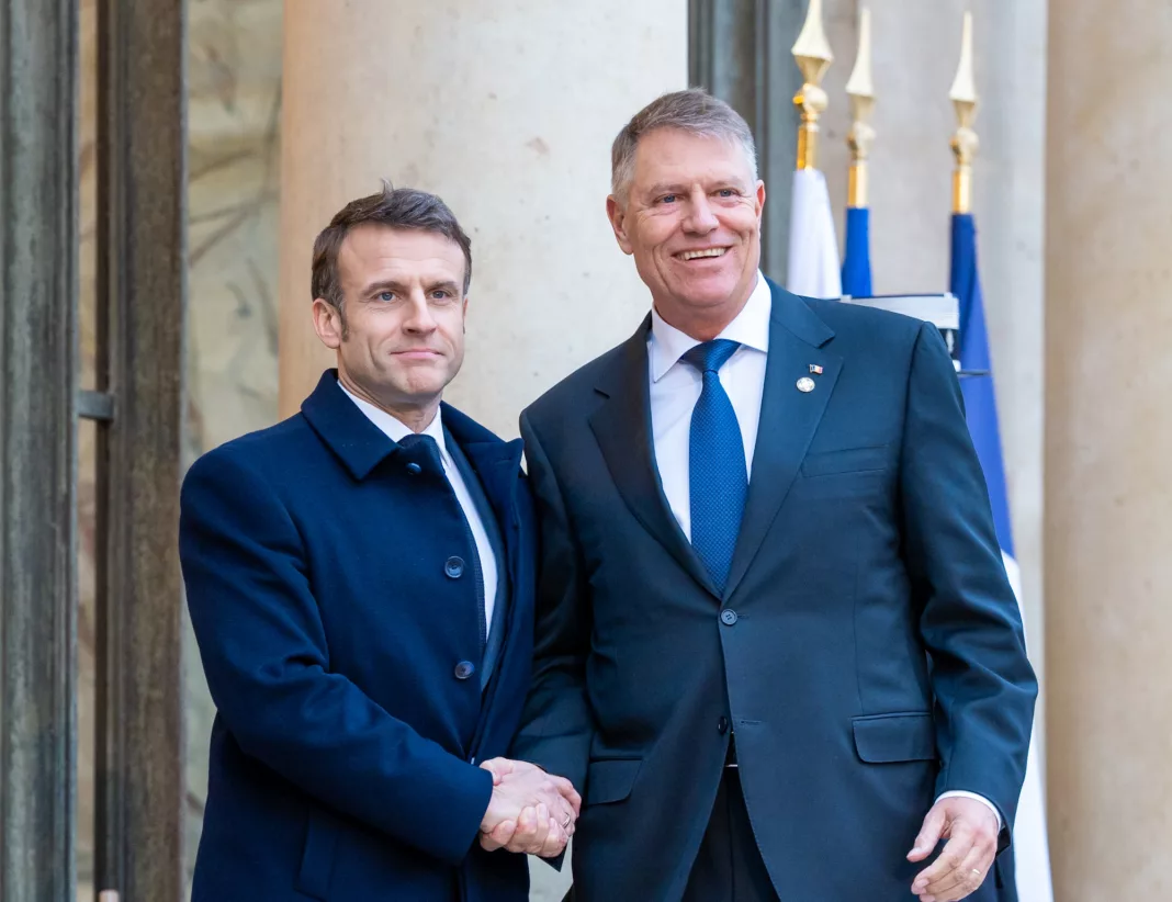 Președinții Macron și Iohannis, la Paris / foto Președinția României