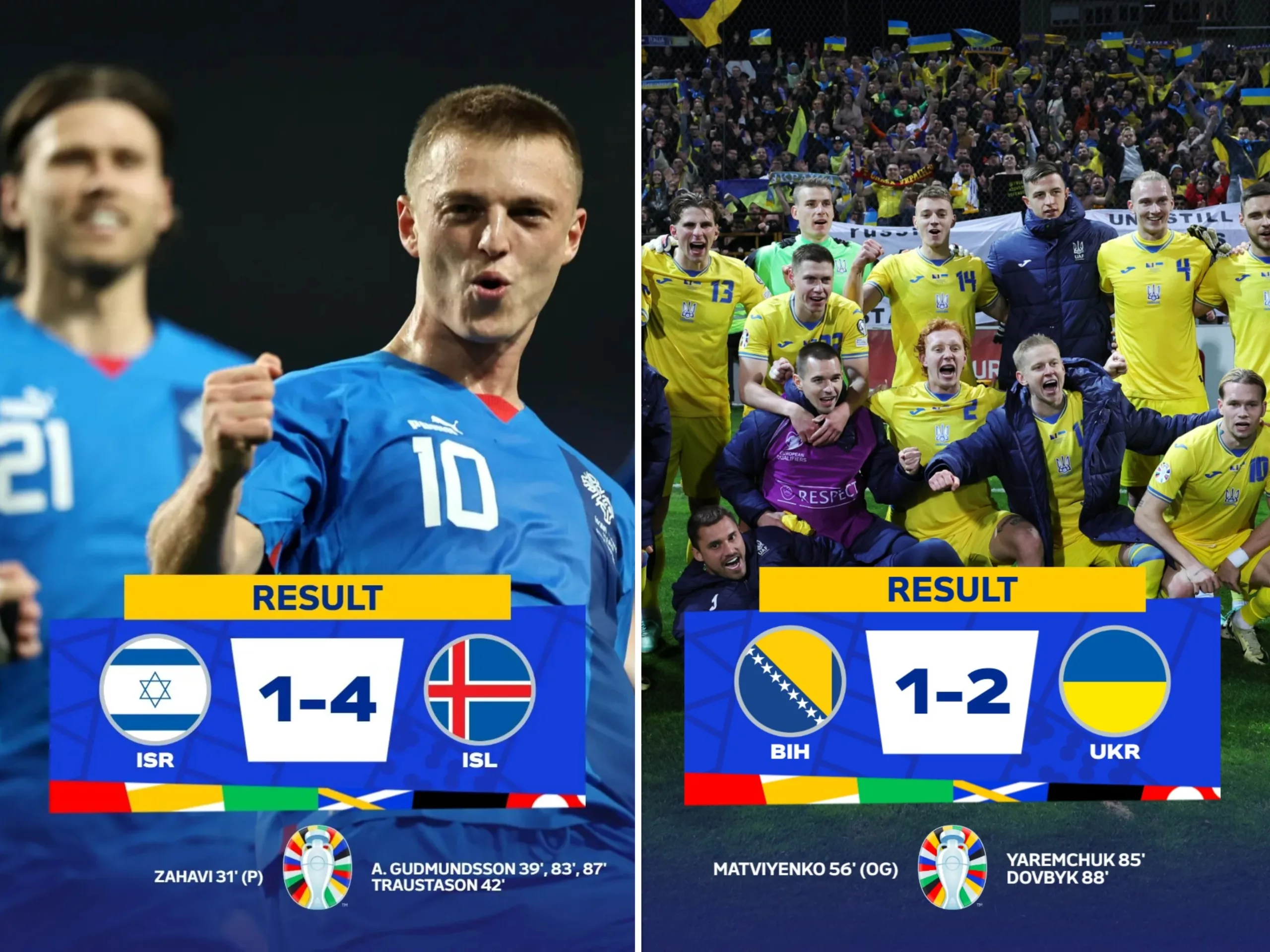 Ultimul adversar al României la EURO 2024 se va alege dintre Ucraina și Islanda