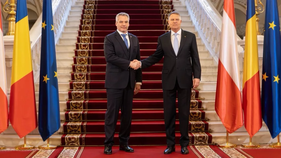 Cancelarul Nehammer și președintele Iohannis la Palatul Cotroceni