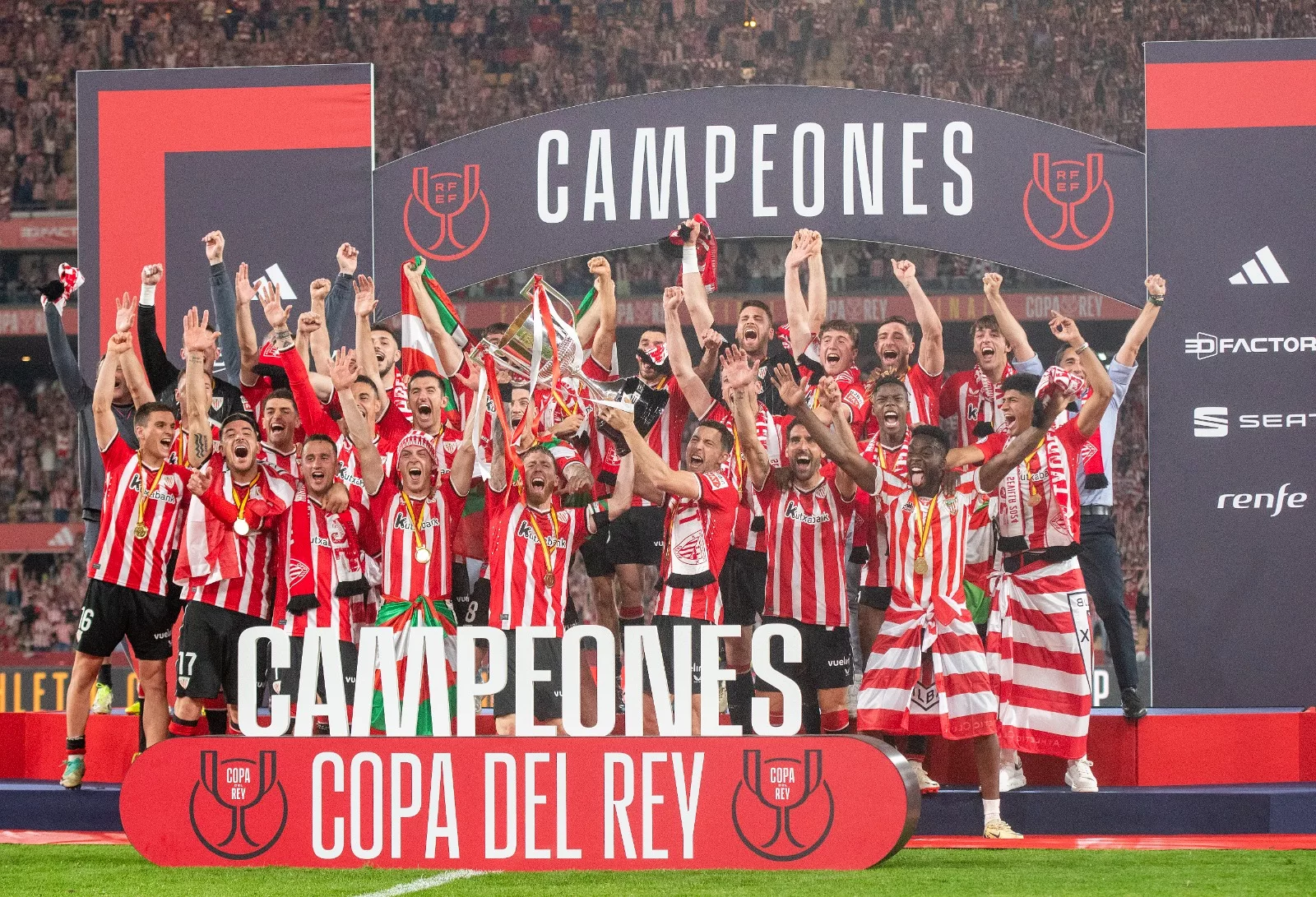 Athletic Bilbao, primul trofeu după o „secetă” de 40 de ani! Bascii au cucerit Cupa Spaniei