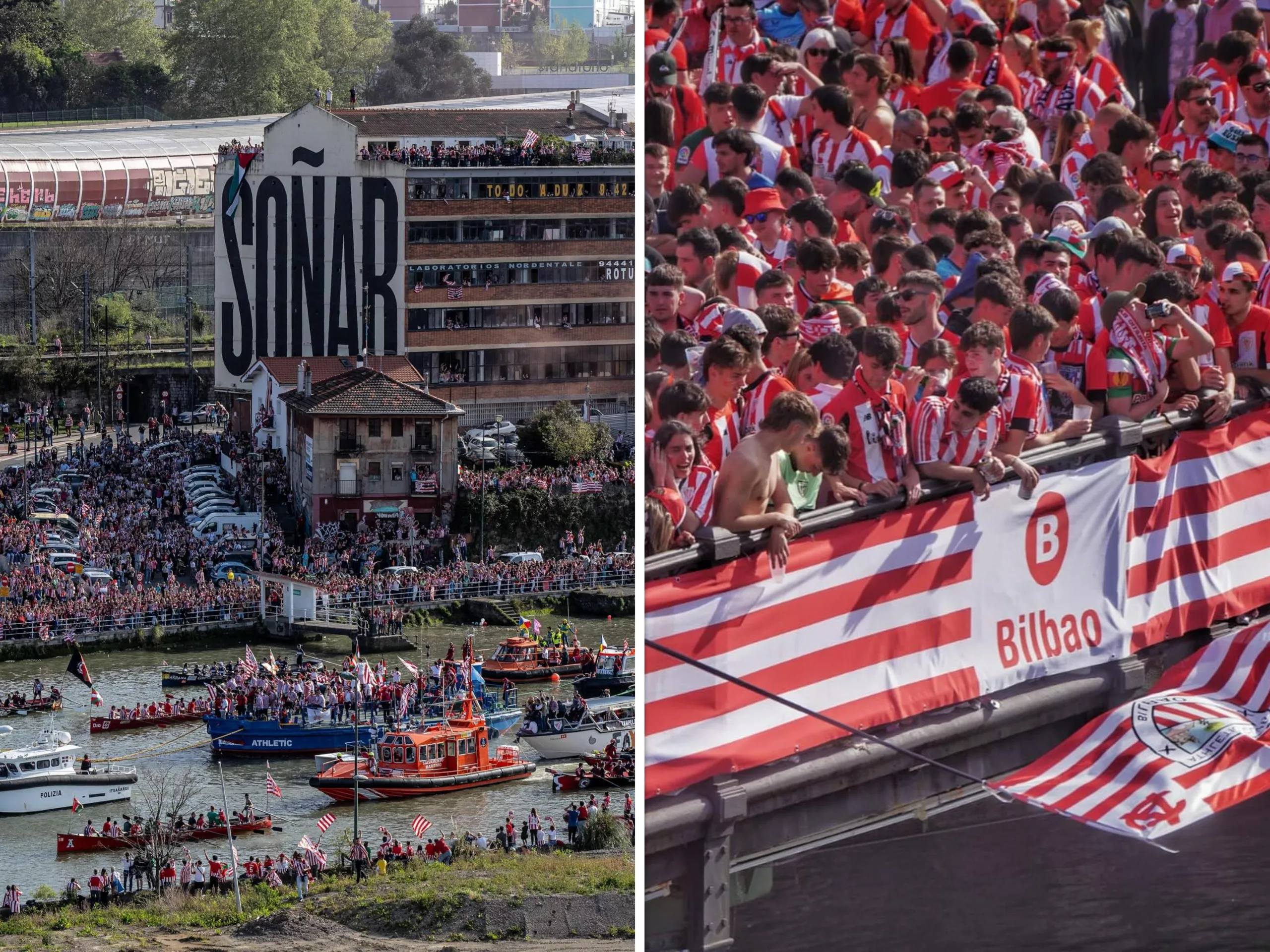 VIDEO. Bucurie fără margini la Bilbao, după câștigarea Cupei Spaniei! Peste un milion de oameni au ieșit pe străzi pentru a-i ovaționa pe jucătorii lui Athletic