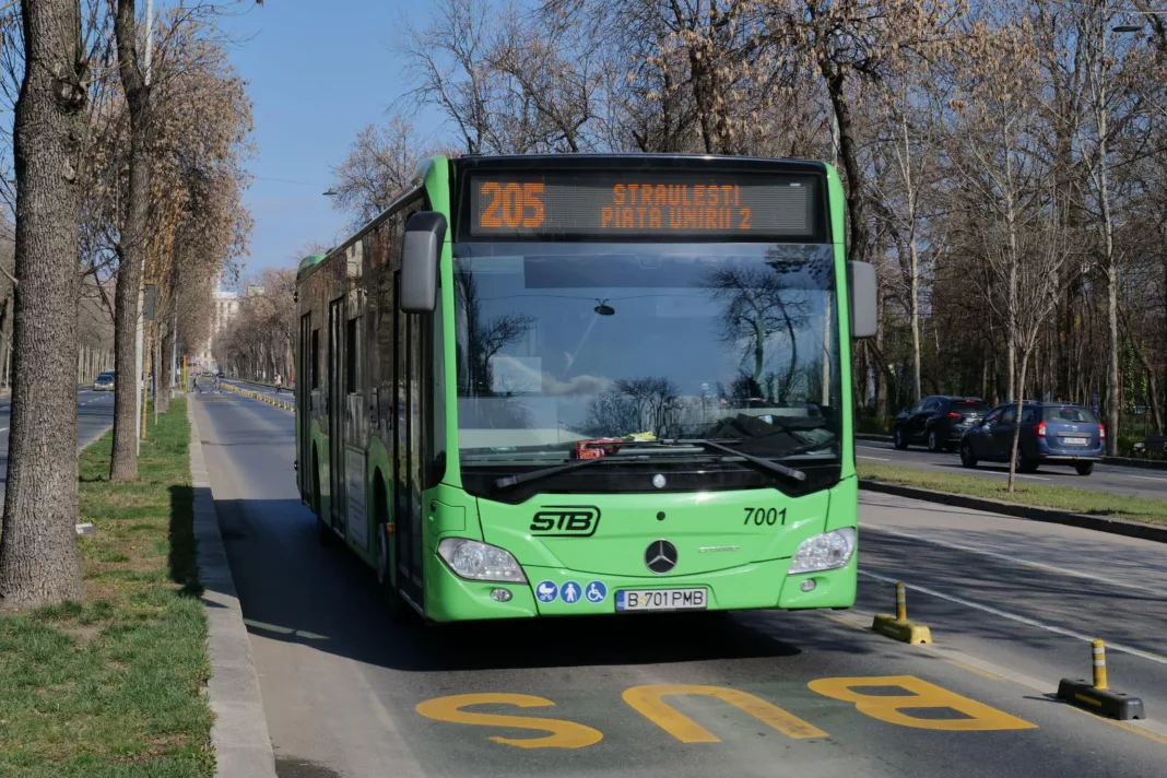 autobuz STB 205 traseu schimbat Străzi Deschise