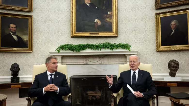 Joe Biden l-a lăudat pe Klaus Iohannis pentru modul cum și-a exercitat mandatul de președinte al României