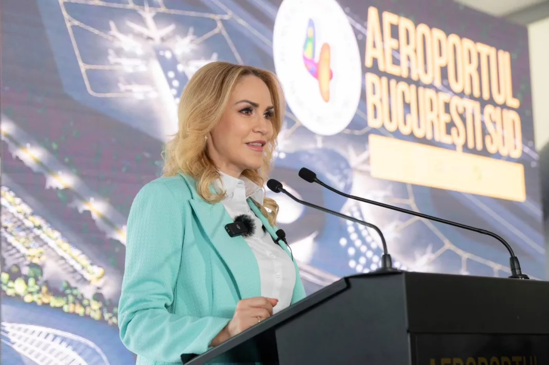 Gabriela Firea promite aeroportul București Sud / foto facebook