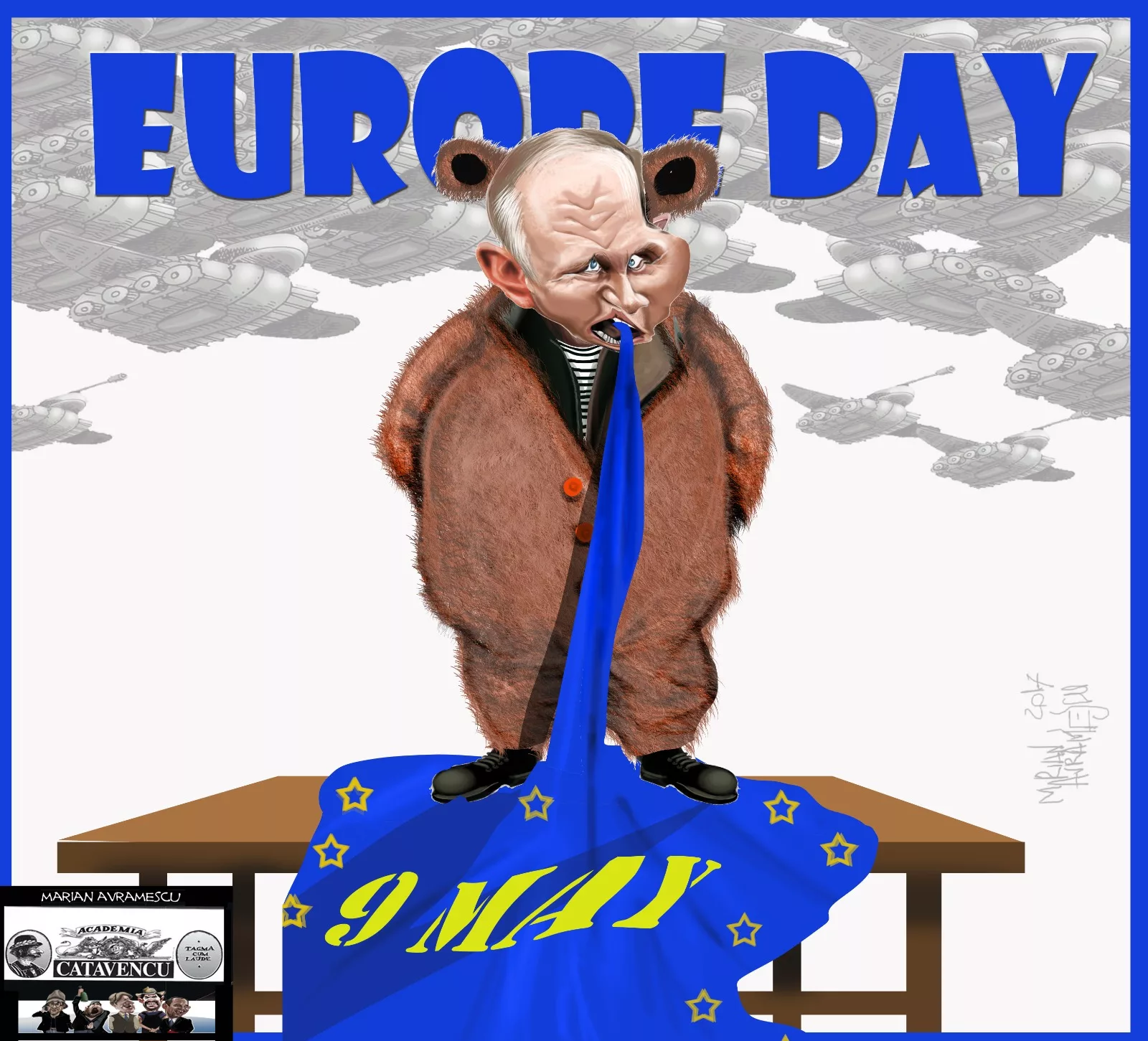 Putin a vrut să guste din Europa, de ziua ei, dar a rămas doar cu oastea, a Ungariei, într-o măsea